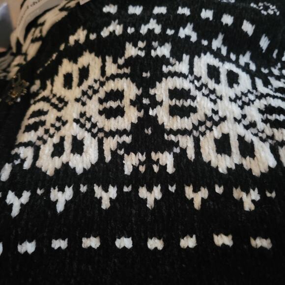 Alfred Dunner Women's Sweater Size PXL Snowflake and skaters design Front Zip - Picture 4 of 11